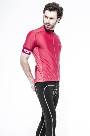 Tontos Red Cycling Uniform för män